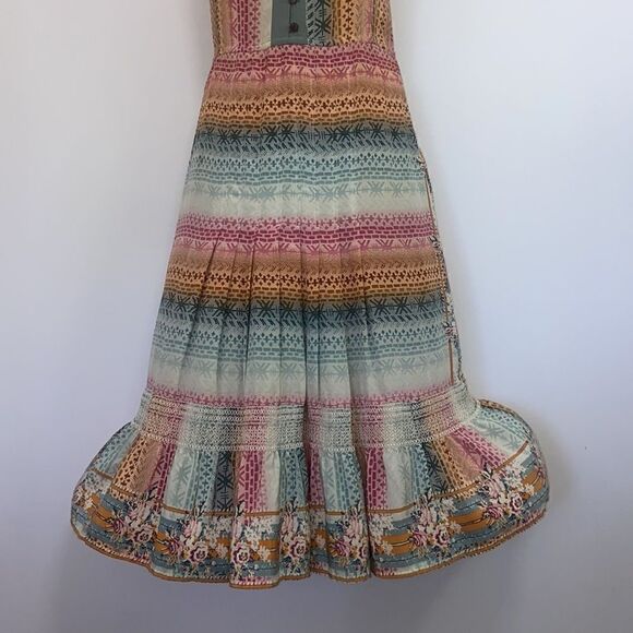 Plenty Tracy Reese Dress Pink Abstract Maxi Silk Excellent Sz 2 - Picture 4 of 8